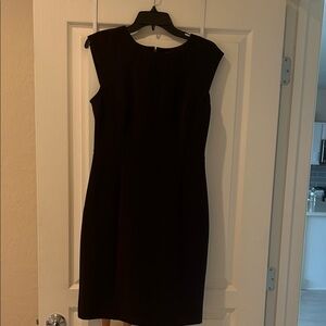 Halogen Classic Black Knee Length Sleeveless Dress